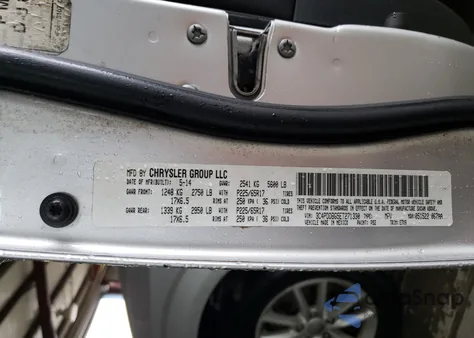 2014 Dodge Journey Sxt from USA, damaged, VIN 3C4PDDBG5ET271330